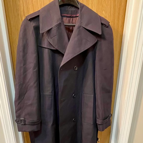 Men's Julliard Belted Trench Coat - 40R - 1980s Vintage - Picture 1 of 12